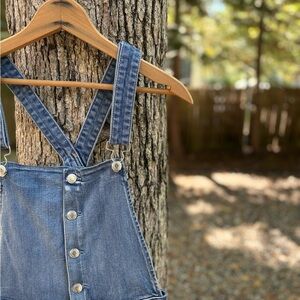 American Eagle Outfitters Blue Denim Jumpsuit